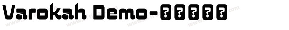 Varokah Demo字体转换